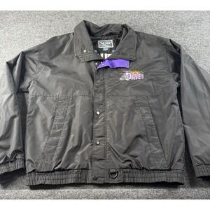 Top Gear Retro Jacket Mens L Windbreaker Black Vintage The Dave's Motorcycles